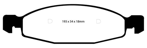 EBC 99-02 Jeep Grand Cherokee 4.0 (ATE) Yellowstuff Front Brake Pads - DP41312R