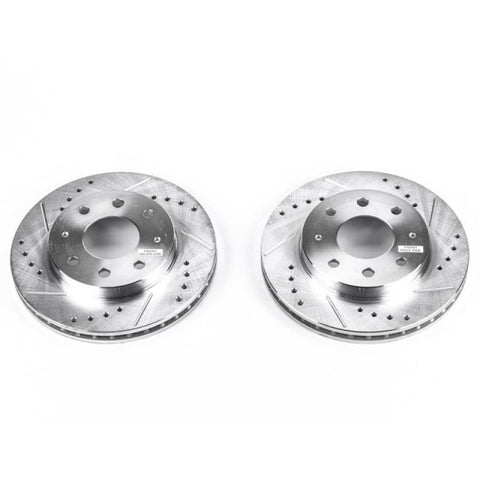 Power Stop 91-93 Eagle GTX Front Evolution Drilled & Slotted Rotors - Pair - JBR722XPR