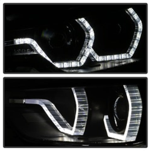 Spyder 12-14 BMW F30 3 Series 4DR Projector Headlights - LED DRL - Blk Smoke PRO-YD-BMWF3012-DRL-BSM - 5085047