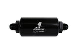 Aeromotive In-Line Filter - (AN -8 Male) 10 Micron Fabric Element Bright Dip Black Finish - 12377