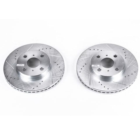 Power Stop 04-06 Scion xA Front Evolution Drilled & Slotted Rotors - Pair - JBR1110XPR
