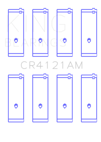 King Engine Bearings Toyota 7Afe/DOHC (Size +0.50mm) Connecting Rod Bearing Set - CR4121AM0.5