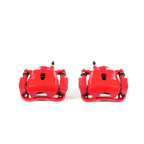 Power Stop 09-10 Pontiac Vibe Front Red Calipers w/Brackets - Pair - S3194