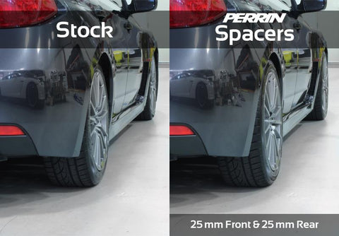 PERRIN 02-14 Subaru WRX / 2004 STI / 13-26 BRZ & Toyota GR86 30mm Wheel Spacers 5x100 56mm CB - Pair - PSP-WHL-031BK