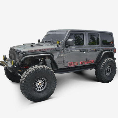 Westin 18-24 Jeep Wrangler (JL) Unlimited 4DR Outlaw Running Board - Textured Black - 28-34065