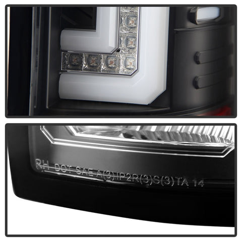 Spyder GMC Sierra 14-16 LED Tail Lights Black ALT-YD-GS14-LBLED-BK - 5080660