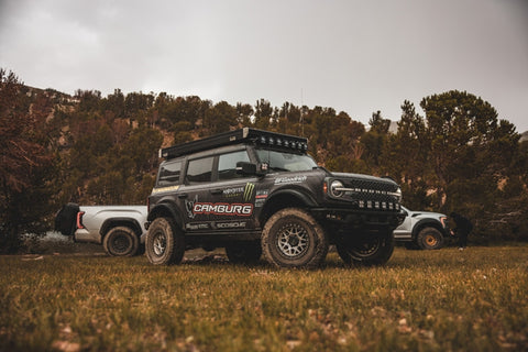 Camburg Ford Bronco 21-23 KINETIK Series Rear Billet Lower Trailing Arm Kit (Red) - CAM-120032-RED