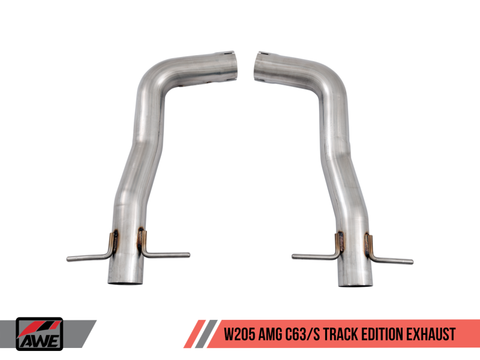 AWE Tuning Mercedes-Benz W205 AMG C63/S Sedan Track Edition Exhaust System (no tips) - 3020-31014