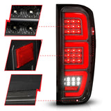 ANZO 19-23 GMC Sierra 1500/2500HD/3500HD Black Replacement Full LED Bar Tail Light - 311457