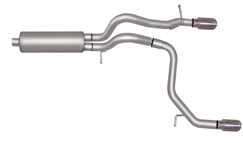 Gibson 08-10 Hummer H3 Alpha 5.3L 2.5in Cat-Back Dual Split Exhaust - Stainless - 612701