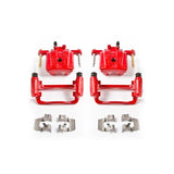 Power Stop 06-12 Mitsubishi Eclipse Rear Red Calipers w/Brackets - Pair - S3492
