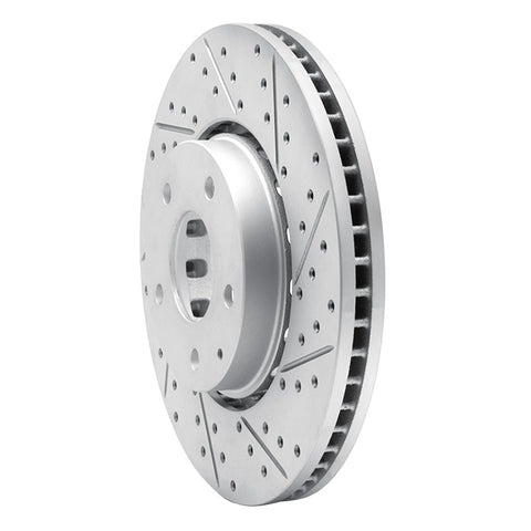 R1 16-25 Mazda Cx-5 Front Right Drilled & Slotted Geo-Carbon Rotor - 830-80076R