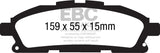 EBC 11+ Nissan Quest 3.5 Greenstuff Front Brake Pads - DP61877