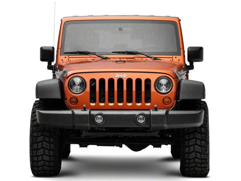 Raxiom 07-23 Jeep Wrangler JK & JL Axial Series Halo LED Fog Lights- Amber - J130812