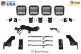 Diode Dynamics Jeep JL SS5 4-Pod CrossLink Grille Lightbar Kit Pro - White Combo - DD7268