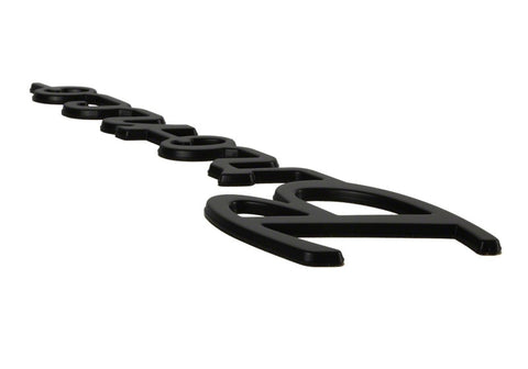 Ford Racing 2021+ Bronco Classic Script Fender Badges - Matte Black (Pair) - M-1447-BSMB