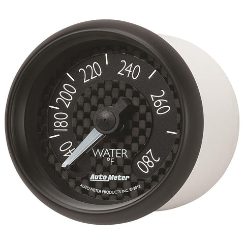 Autometer GT Series 52mm Mechanical 140-280 Deg F Water Temperature Gauge - 8031