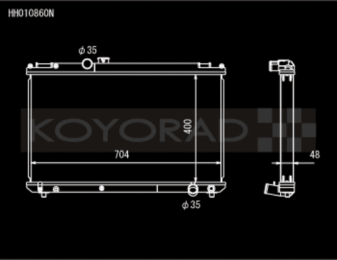 Koyo 96-00 Toyota Chaser JZX100 2.5L Inline 6 Turbo w/ Manual Trans Radiator - HH010860N