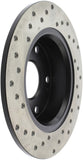 StopTech 04-08 Acura TSX / 03-07 Honda Accord Coupe/Sedan Drilled Rear Left Rotor - 128.40055L