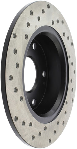StopTech 04-08 Acura TSX / 03-07 Honda Accord Coupe/Sedan Drilled Rear Left Rotor - 128.40055L