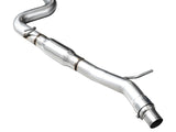 AWE Tuning MK8 Volkswagen Golf R 3in Track Edition Quad Exhaust - Diamond Black Tips - 3020-43658