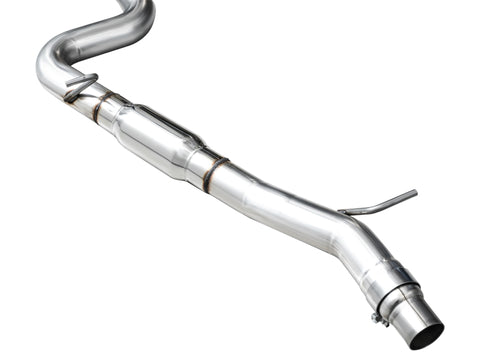 AWE Tuning MK8 Volkswagen Golf R 3in Track Edition Quad Exhaust - Diamond Black Tips - 3020-43658