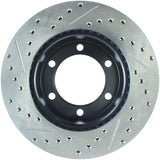 StopTech 95-03 Toyota Tacoma (6 Lug) / 96-00 4Runner Front Left Slotted & Drilled Rotor - 127.44109L