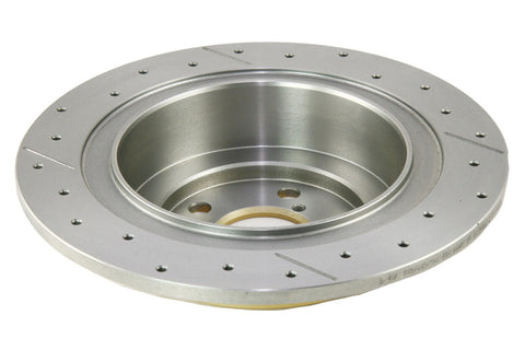 DBA 03-06 Subaru Baja Rear Street Series Drilled & Slotted Rotor w/Gold Hat - DBA657X