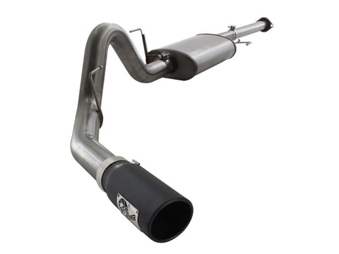 aFe MACHForce XP Exhausts Cat-Back SS 409 EXH Wrinkle Black CB Ford F-150 11-12 V6-3.5L (tt) - 49-43038-B
