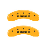MGP 4 Caliper Covers Engraved F & R Broken D/Dodge Yellow Finish Black Char 2007 Dodge Durango - 12043SDODYL