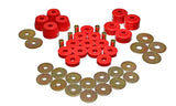 Energy Suspension Body Mount Bushing Sets - Red - 5.4102R