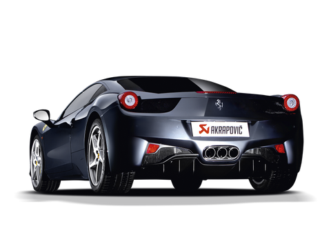 Akrapovic 10-15 Ferrari 458 Italia/458 Spyder Slip-On Line (Titanium) w/ Carbon Tips - MTP-FE458H