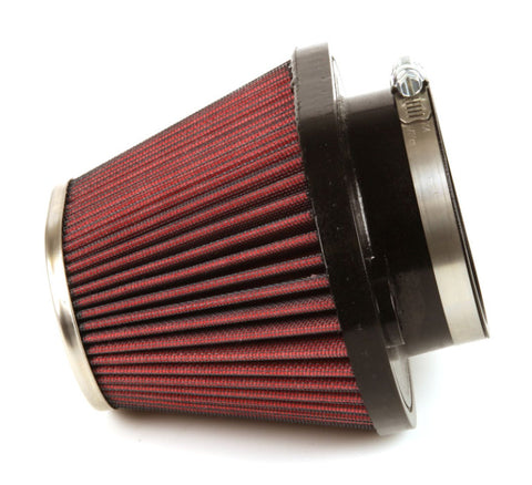 K&N Universal Chrome Filter-Oval Tapered 4in Flg ID x 5.375in Base O/S W x 3.313in Top O/S W - RC-1680
