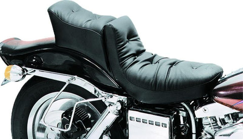 Mustang 58-84 Harley FX/FL Duke 1PC Seat Regal - Black - 75057