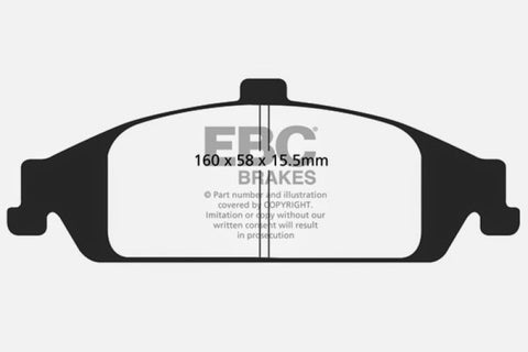 EBC 98-01 Chevrolet Malibu 2.4 Yellowstuff Front Brake Pads - DP41243R