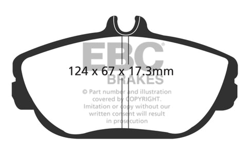 EBC 95-98 Ford Windstar 3.0 Greenstuff Front Brake Pads - DP61246