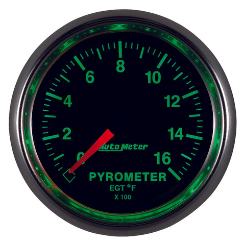 Autometer GS 0-1600 degree F Full Sweep Electronic Pyrometer Gauge - 3844