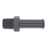DeatschWerks 1/8in NPT Male Thread 5/16in Hose Barb - Anodized Matte Black - 6-02-0916-B