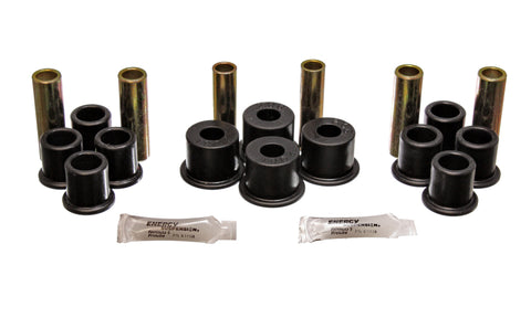 Energy Suspension 8/81-96 Ford F100/F150 2WD Black Rear Leaf Spring Bushing Set - 4.2122G