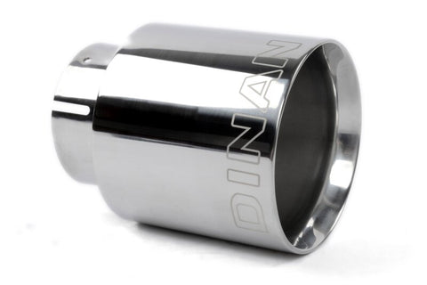 Dinan Double-Walled 4in Clamp-On Exhaust Tip - Polished - 4in Outlet / 2.75in Inlet - D663-0600-BOX