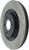 StopTech 12 Audi S4 Rear Left Drilled Rotor - 128.33137L