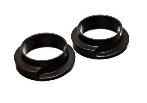 Energy Suspension Universal 2-3/16in ID 3in OD 1in H Black Coil Spring Isolators (2 per set) - 9.6115G