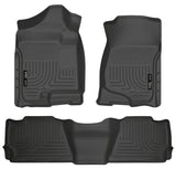Husky Liners 07-13 GM Escalade/Suburban/Yukon WeatherBeater Black Front & 2nd Seat Floor Liners - 98251