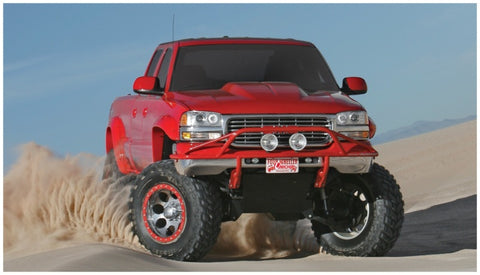 Bushwacker 07-07 Chevy Silverado 1500 Classic Fleetside Cutout Style Flares 2pc - Black - 40051-02