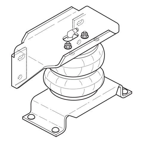 Firestone Ride-Rite Air Helper Spring Kit Rear Ford F550 / Ram 4500/5500 (W217602404) - 2404