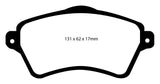 EBC 01-05 Land Rover Freelander 2.5 Yellowstuff Front Brake Pads - DP41352R