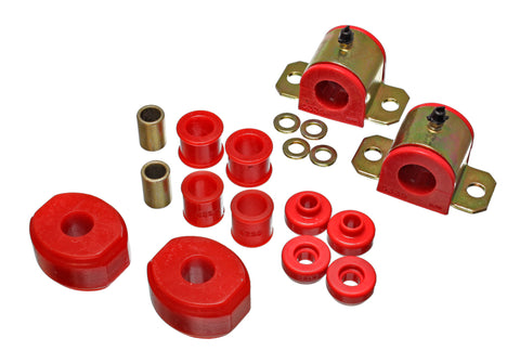Energy Suspension 72-93 Dodge D100/200/300/Ramcharger 2WD Red 15/16in Front Sway Bar Bushings - 5.5140R