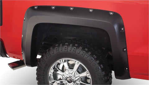 Bushwacker 03-06 Chevy Avalanche 1500 Pocket Style Flares 4pc w/out Body Hardware - Black - 40948-02