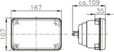 Hella Module 164 x 103mm H4 12V ECE High/Low Beam Headlamp - 003177862