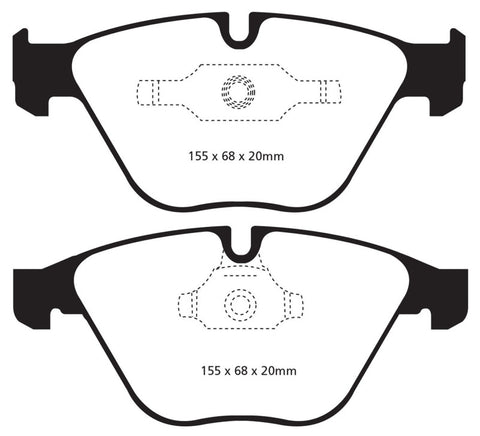 EBC 11+ BMW Z4 3.0 Twin Turbo iS (E89) Yellowstuff Front Brake Pads - DP42006R